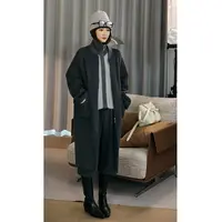 美洋MEIYANG 雷蒙大衣 立领口袋拉链毛呢外套