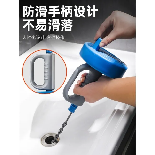 手摇下水道疏通搅鞭管道弹簧马桶手动地漏厨房清洁排水管手摇弹簧