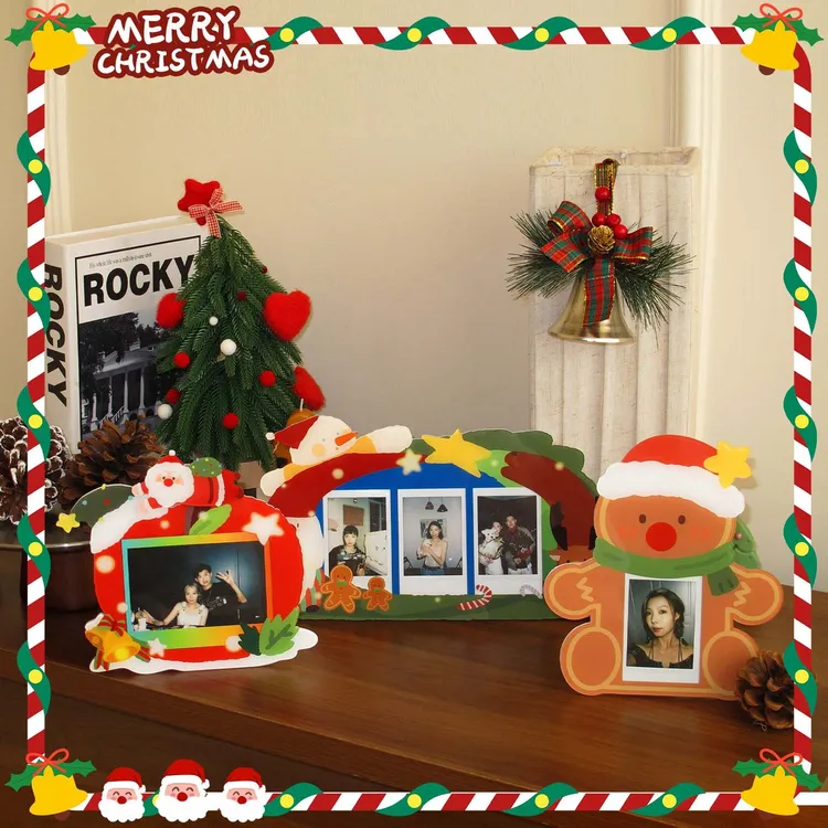「歪个右右」圣诞纪念拍立得相框交换礼物圣诞礼盒摇摆款送礼物