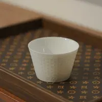 「ZM」斜直腹杯·雕刻 六角吉祥纹 180ml