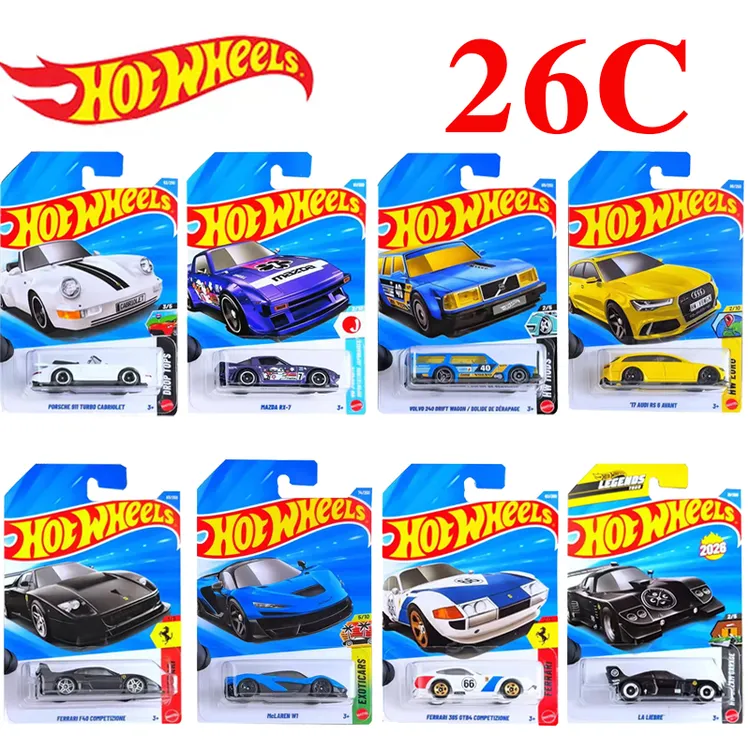 风火轮小车2026 C保时捷布加迪帕加尼迈凯轮合金小汽车轨道车