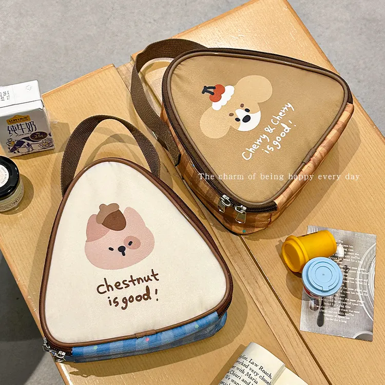 早餐小保温袋加厚防水防油冬季上班族通勤学生带饭手拎手提便当包