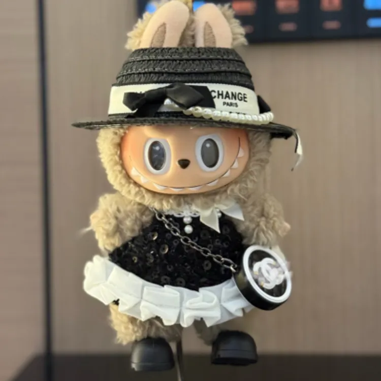 Labubu三代娃衣拉布布衣服小香风玩具夏日裙子[一二三代通用」