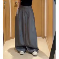 【运补5】2025新款女装欧货高腰显瘦百搭宽松休闲直筒西装阔腿裤女
