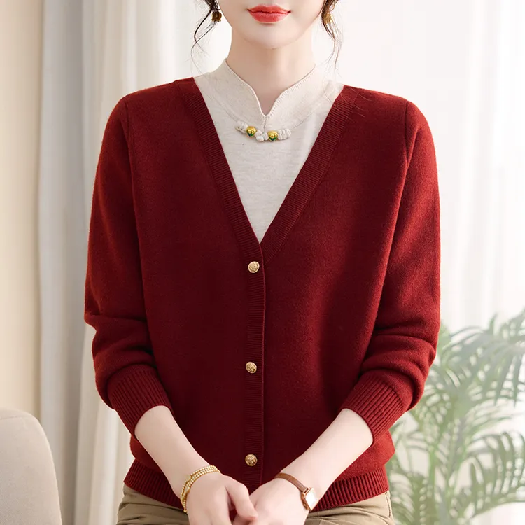 中老年秋冬季新品中年时尚短款气质春秋百搭上衣25209洋气外套