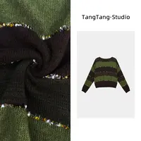 【TangTang·Studio】绿咖毛衣时尚气质显瘦女装毛衣-259688