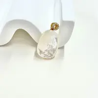 【小宝珠宝】26 T91998-S925银镶嵌白贝母吊坠--21*15*6.5mm