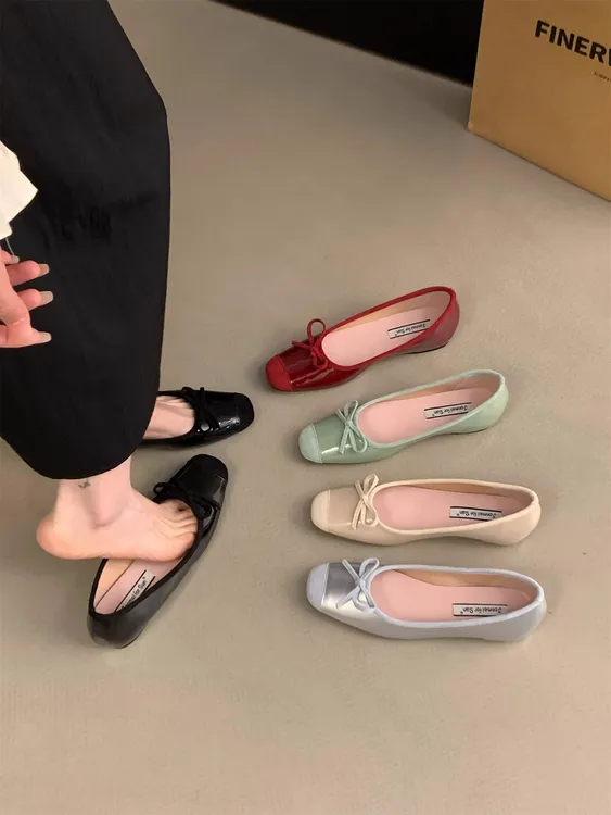 温柔仙女风单鞋女2025年夏季新款法式气质优雅蝴蝶结内增高晚晚鞋