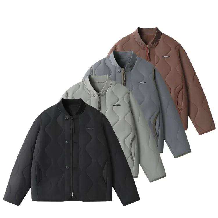 桑蚕丝填充秋冬款棒球领飞行服工装棉服保暖外套GS1467