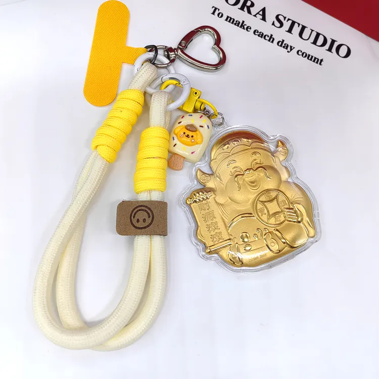 水贝新款招财财神爷999挂件创意钥匙扣手机包包挂饰送礼物礼品