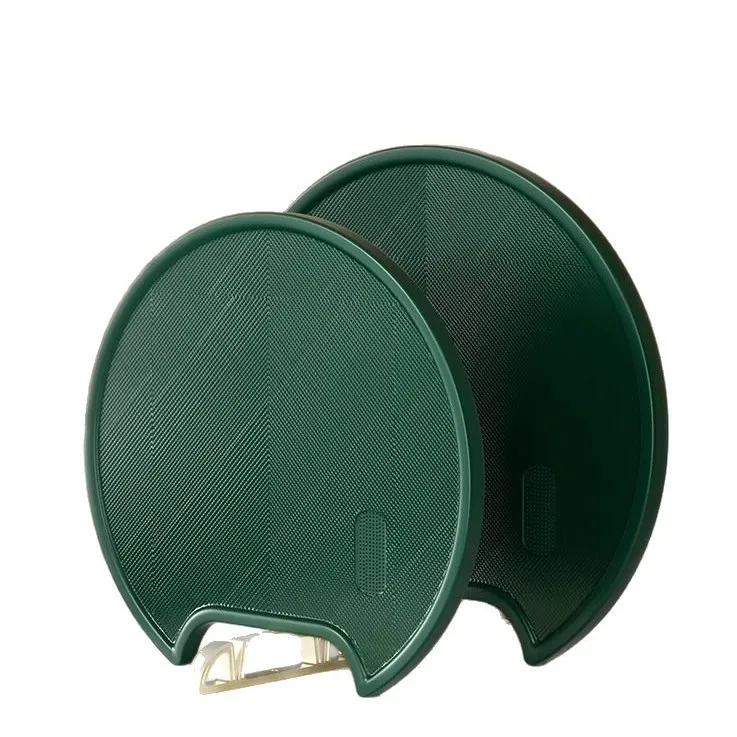 双面可立式防霉菜板圆形墨绿切菜板食品级Pp砧板厨房塑料案板粘板