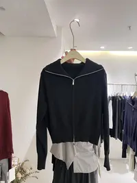 拉链开衫外套毛衣,设计师款哦!!超好看!
