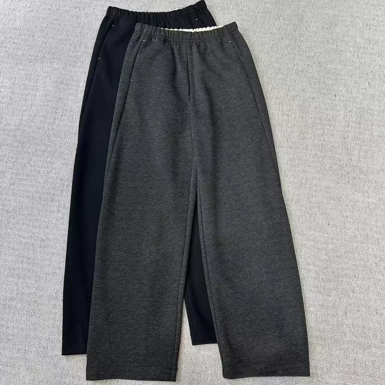 宇姐精选 5815 山羊绒桑蚕丝混纺遮胯显瘦窄版休闲裤