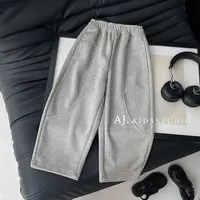 阿卷2025秋装男女童韩版宽松小众设计百搭休闲裤卫裤MPG6796