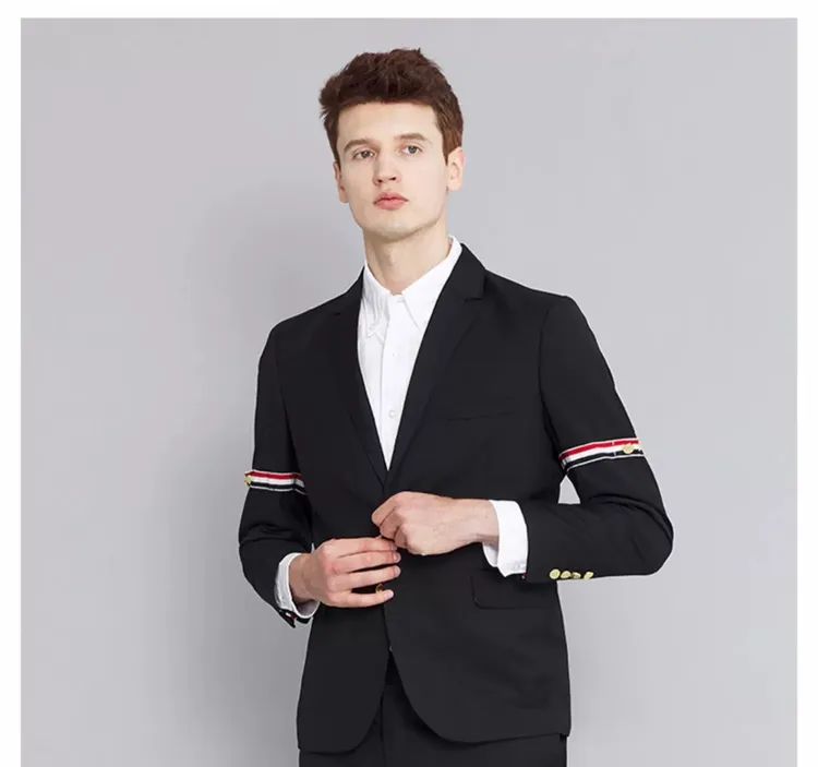 TB【官方正品】汤姆布郎/THOM BRANDICE羊绒西服男士商务西装外套