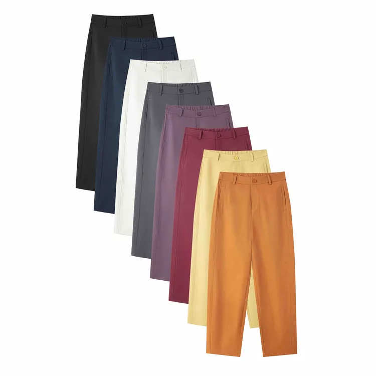 【夏季最后三天清货】夏季新款镰刀裤休闲女裤手烫超钛棉-5918