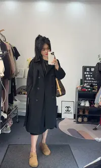 晓琴专属 小个子风衣外套女款新款时尚韩版气质大衣秋8588
