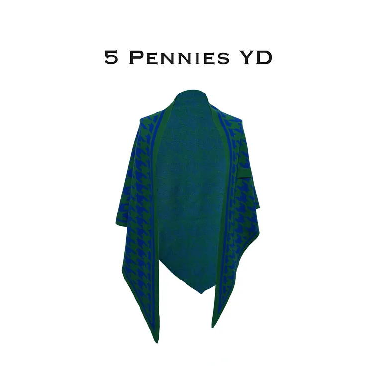 5 PENNIES YD设计师款原创秋季百搭休闲针织围巾披肩5S0827993