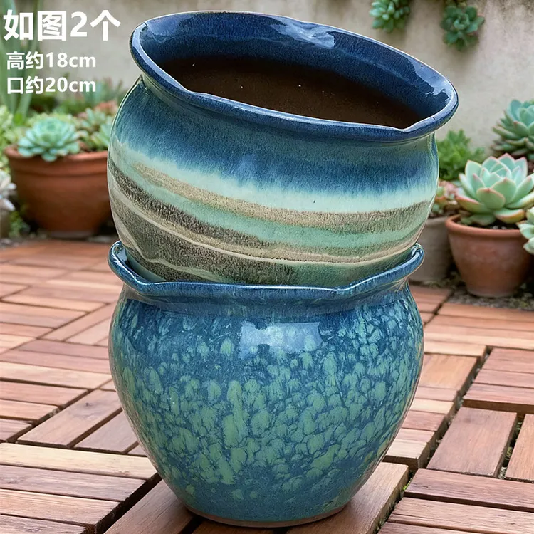 大口径透气花盆家用兰花三角梅多肉等各类盆景适用