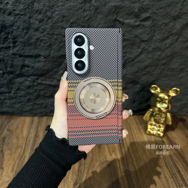 适用于三星ZFold7手机壳旋转支架fold7折叠屏f7磁吸保护套高端