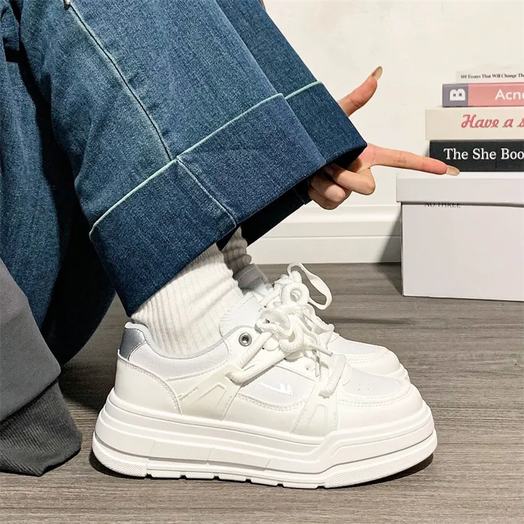 回力百搭小白鞋chic潮鞋超火纯色板鞋2025新款厚底运动休闲鞋子女
