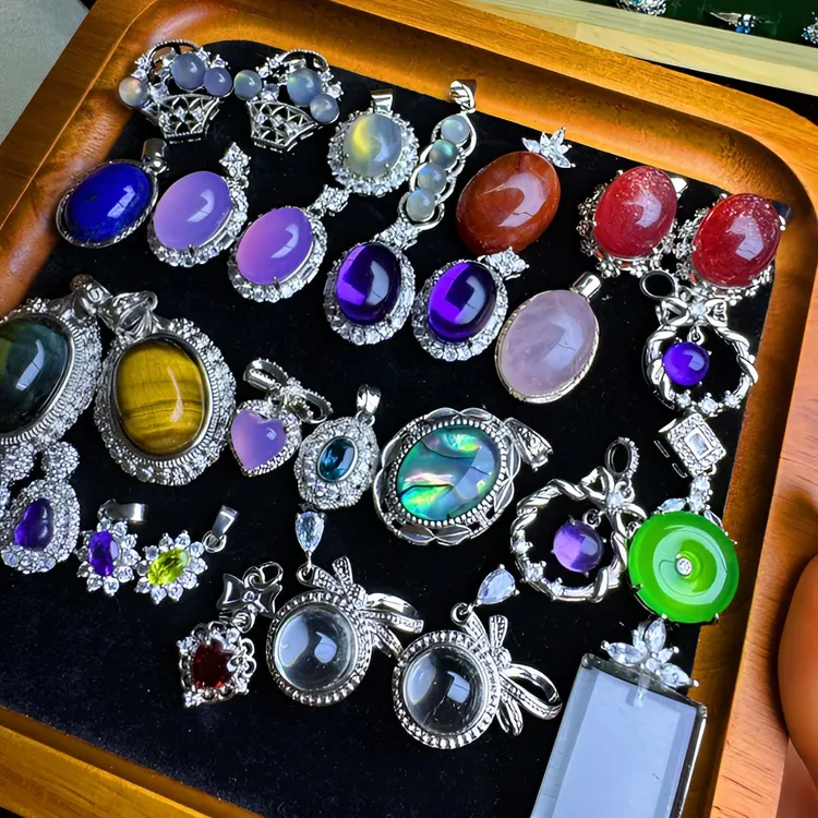 水晶DIY气质时尚项坠奢华坠链精美百搭女士