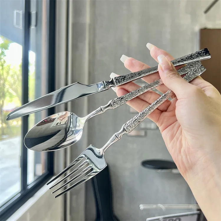 【出口德国尾货】西餐刀叉勺牛排专用高颜值三件套西餐餐具套装