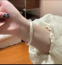999.9繁花闭口镯银百搭