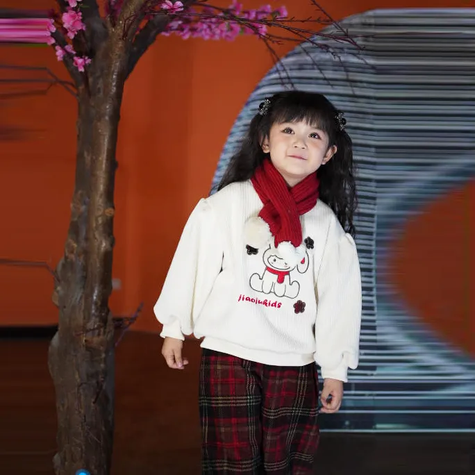 女童套装毛衣2025新款秋冬季中小童装韩版洋气小宝宝针织衫两件套