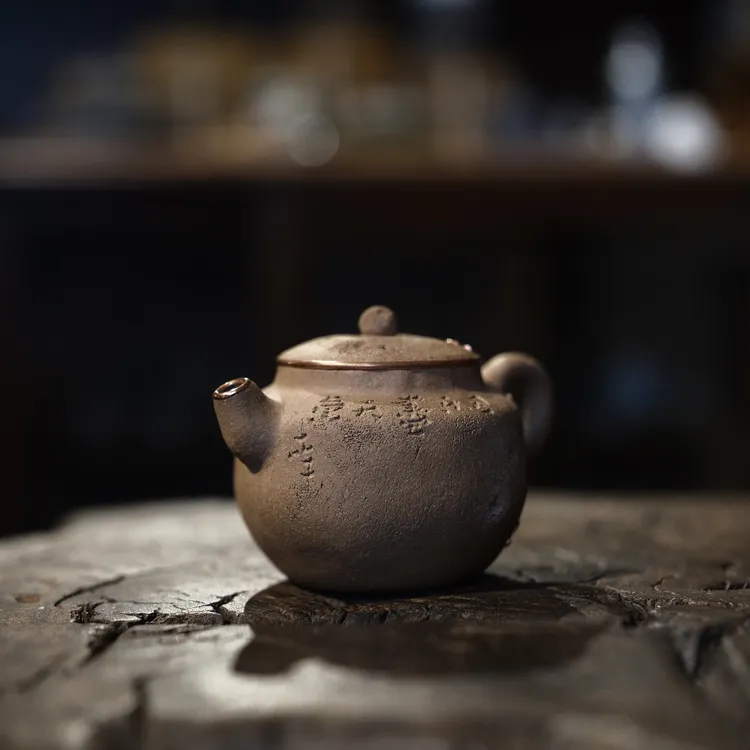 原创手作段泥包铜小壶70ml