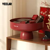 VEELAR水果盘客厅家用高档结婚喜庆茶几精致高颜值零食磁吸糖果盘