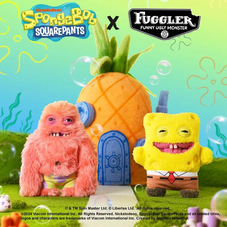 【海绵宝宝联名】官方正版FUGGLER派大星毛绒玩偶公仔娃娃生日礼物