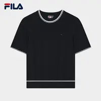 Fila/斐乐编织衫2025秋季新款休闲舒适毛织短袖上衣F11W533412F