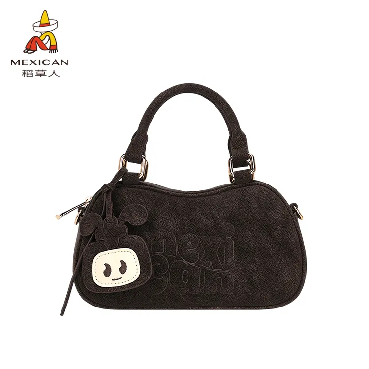 25【琥珀流光】柔雾波士顿小托特女士轻奢女包2025年保龄球包包