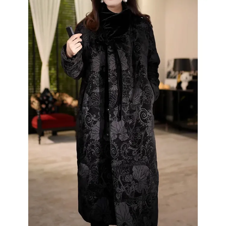 轻奢时尚高级感洋气保暖棉服女2025冬季新款宽松百搭加厚长款外套