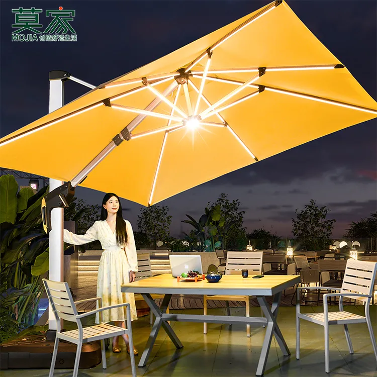 【莫家品牌】高端加粗抗风户外遮阳大伞庭院花园室外罗马伞