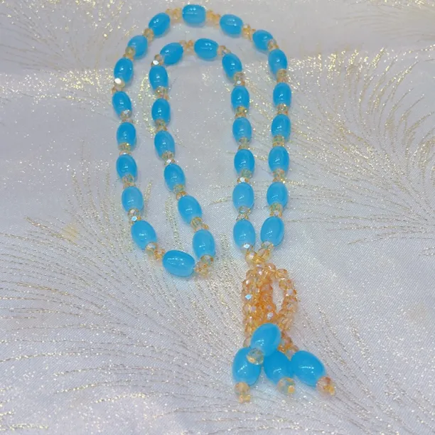 铜合金亚克力项链 高档项链吊坠绳白色米坠挂件绳拴吊坠的绳子