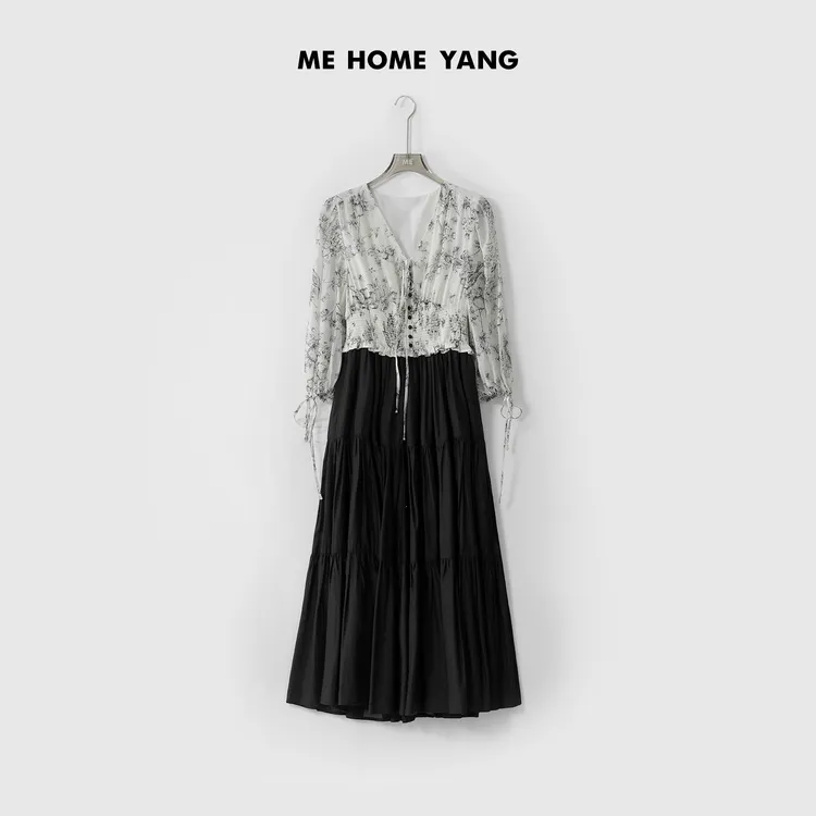 ME【雕花高定裙】夏季新款时尚女士显瘦气质连衣裙MEQS2625