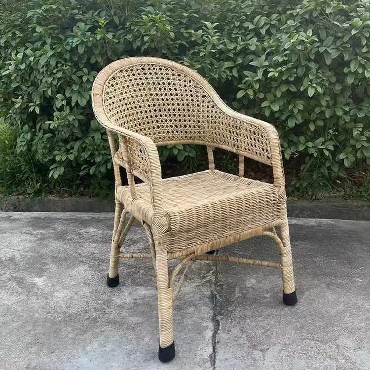 天然手工植物藤靠背椅太师椅家用阳台批发老式结构农家纯手工打造