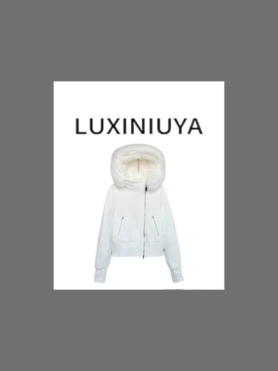 【LUXINIUYA】“狐绒序章”狐狸毛大毛斜襟毛绒内胆保暖外套＃S0628