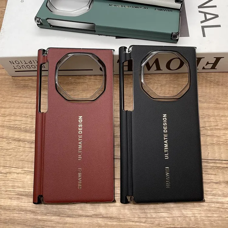 适用华为mateXT手机壳三折叠屏非凡大师原装同款纳帕真皮超薄全包