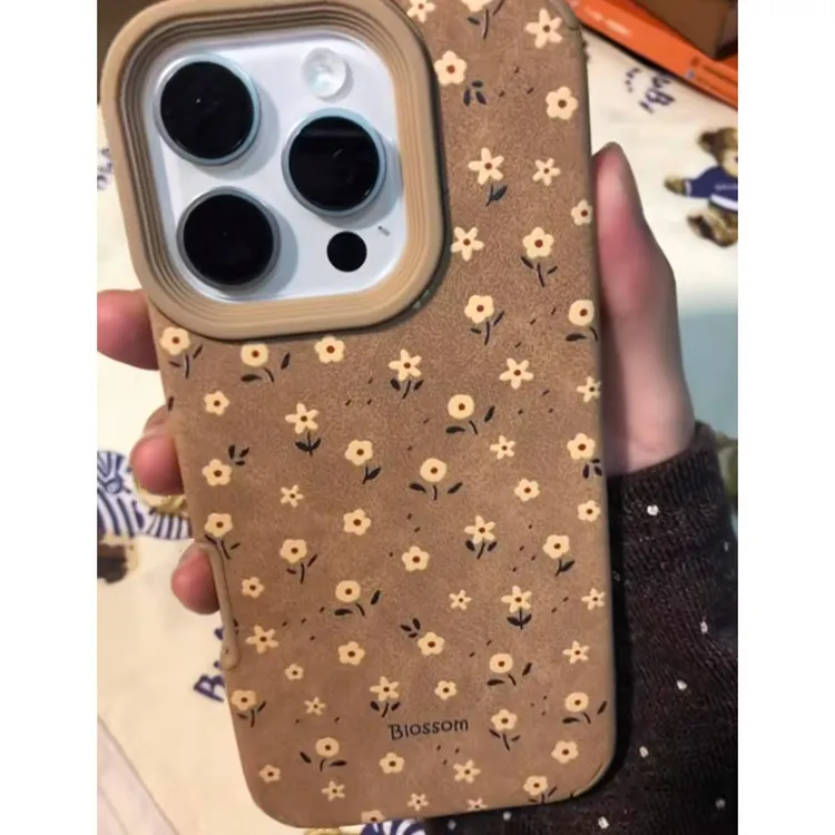 BANCA复古满屏小碎花适用苹果16手机壳iPhone17小米15vivoppo华为