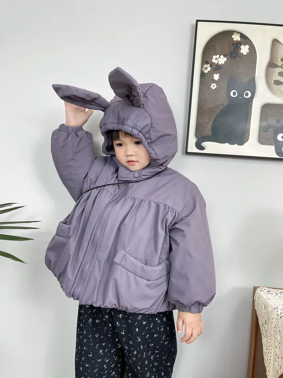 女童棉服冬款2025新款儿童冬装加绒外套冬季加厚女宝宝夹棉衣服潮