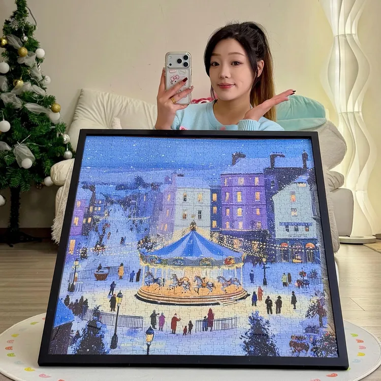 Ezz图韵小铺正品《旋转童话》500/1000进口蓝卡拼图