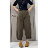 阔腿裤显瘦秋冬新款女牛仔裤子半松紧腰时尚百搭直筒裤梨形身材