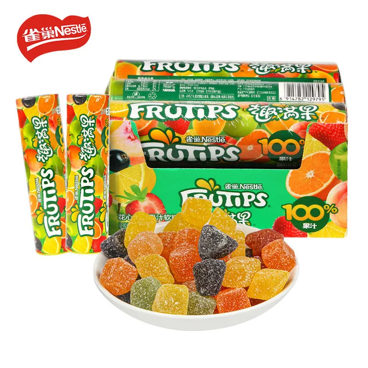 【徐福记】趣满果60g*3筒装真果汁果汁软糖Q弹花心杂果味