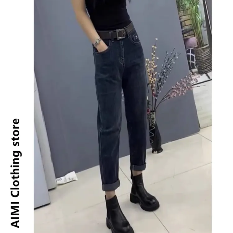 大码梨形身材女装2025年秋季新款高腰宽松显瘦弹力哈伦老爹裤子