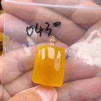 蜜蜡未镶嵌珠宝奇石蜜蜡吊坠