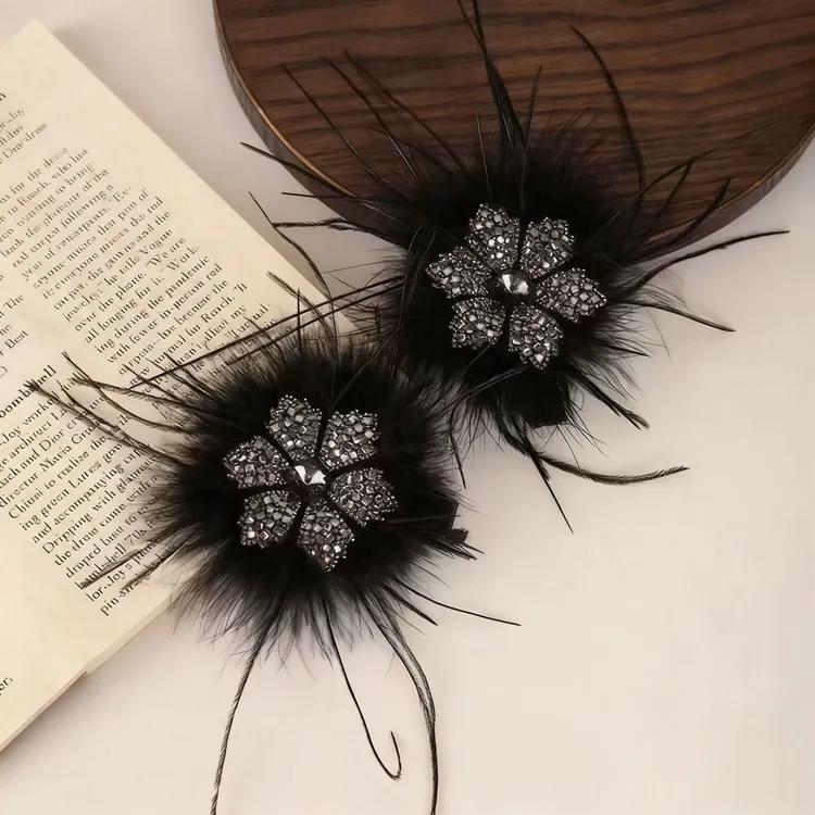 诗泊雅 新款对夹精致发夹百搭饰品鸭嘴夹法式森系小清新