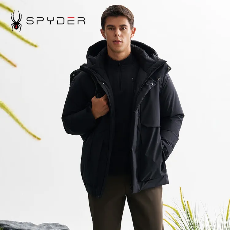 SPYDER秋冬新品男子MOUNTAIN LIFE 舒适保暖防泼水羽绒服24MF227M